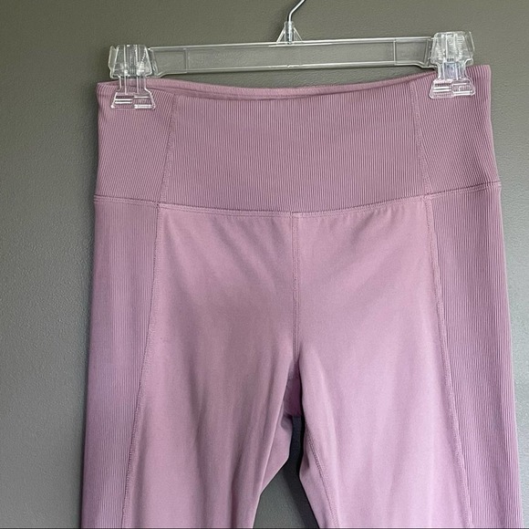 Athleta Elation Hybrid High Rise Rib Tight Pink Sm - Picture 10 of 16